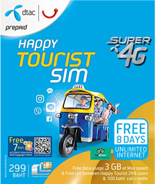 example Ad for Thai SIM